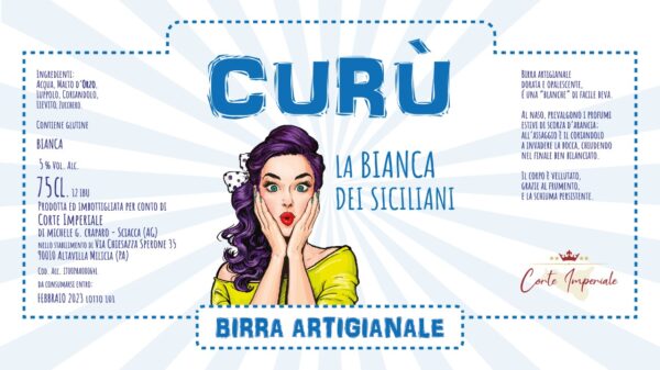 Birra Curù la Bianca dei Siciliani